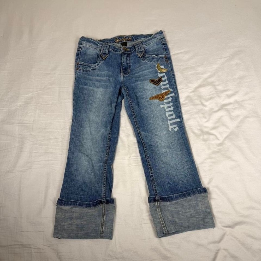Vintage y2k Southpole denim low rise denim capri's